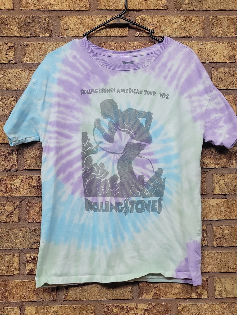 Rolling Stones Tie-Dye Graphic Tee 100% Cotton Size Small